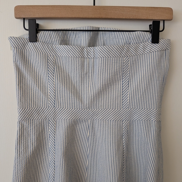 Vintage Banana Republic Womens 4 Seersucker Dress Shabbychic Cottagecore Preppy - Picture 5 of 8